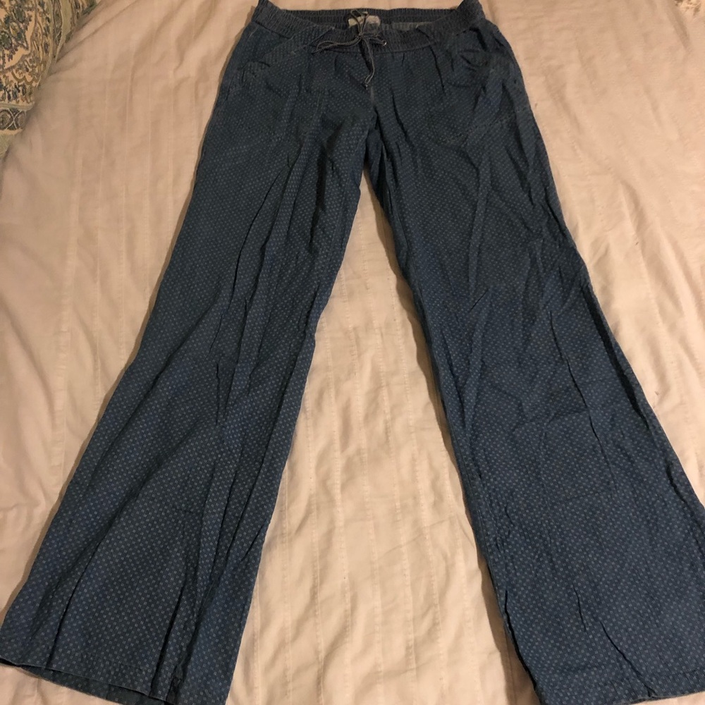 Patterned Flare Pants